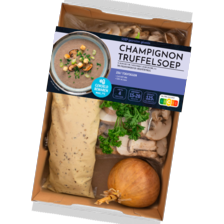 Verspakket champignon truffelsoep